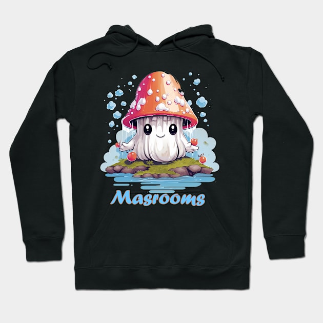 Oyster mushrooms Hoodie by Printashopus